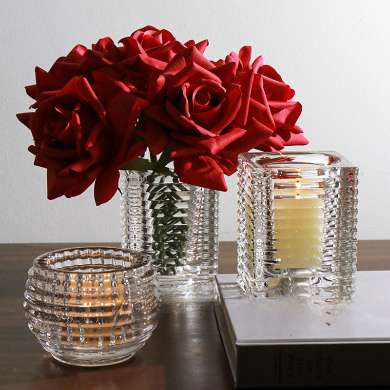 欧式璀璨水晶玻璃小烛台客厅餐桌桌面家居圆球花器摆件香薰蜡烛杯,家居饰品,花瓶,淘宝优惠券,粉丝福利购,淘宝优惠卷