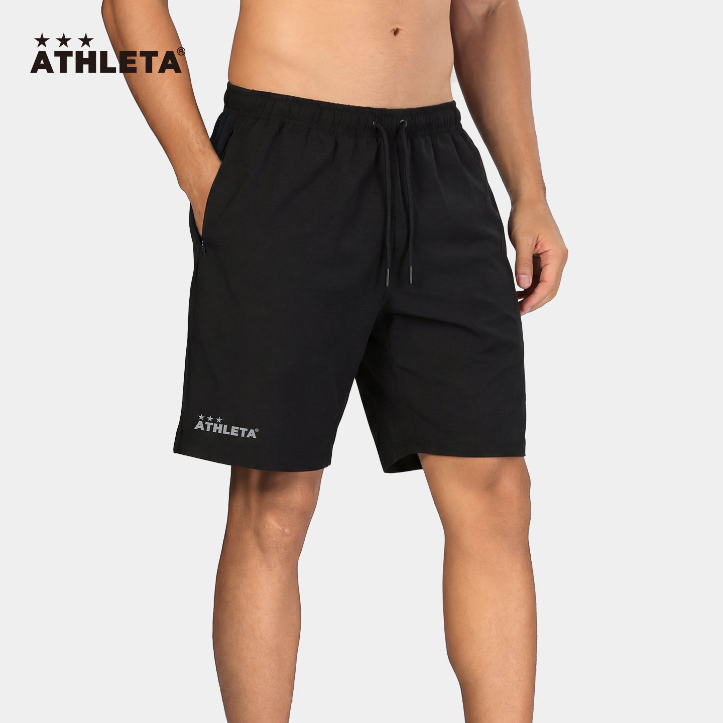ATHLETA阿仕利塔新款王者短裤男冰丝冷感速干运动五分裤 REI-1204