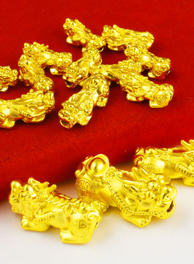 黄金貔貅999足金男女款招财纳财真金手链纯金吊坠手串素金子
