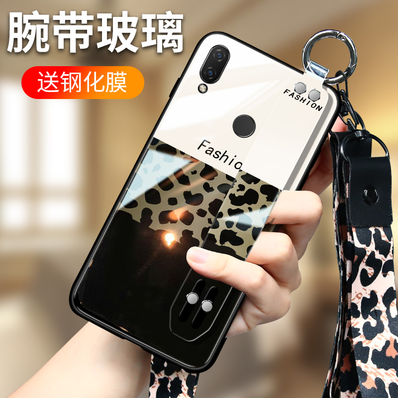 华为nova3手机壳女款nova3i硅胶nova3e保护套玻璃腕带防摔潮简约有赠品