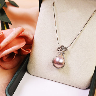 淡水珍珠福袋颈链冬季轻奢小众感S925银锁骨链锆石项链送女友