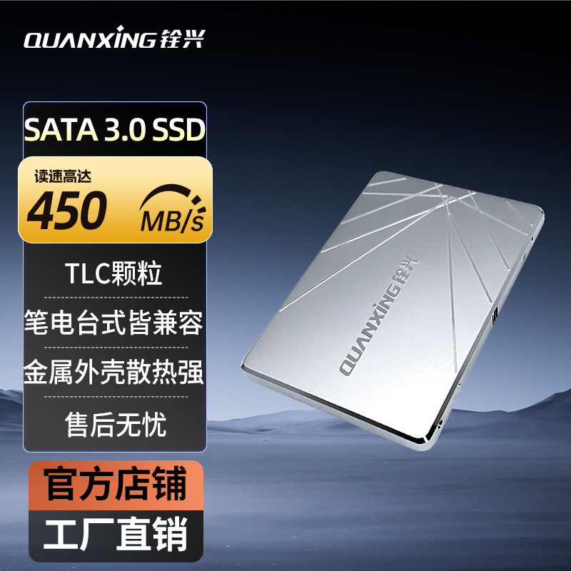 SSD固态硬盘电脑pc台式机笔记本nas存储服务器固态盘游戏盘系统盘