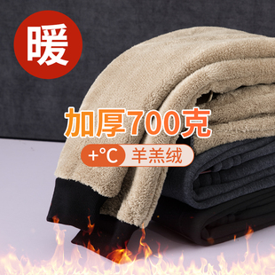 秋冬款 男裤 男款 子男士 休闲裤 2025新款 冬季 羊羔绒裤 加绒加厚运动裤