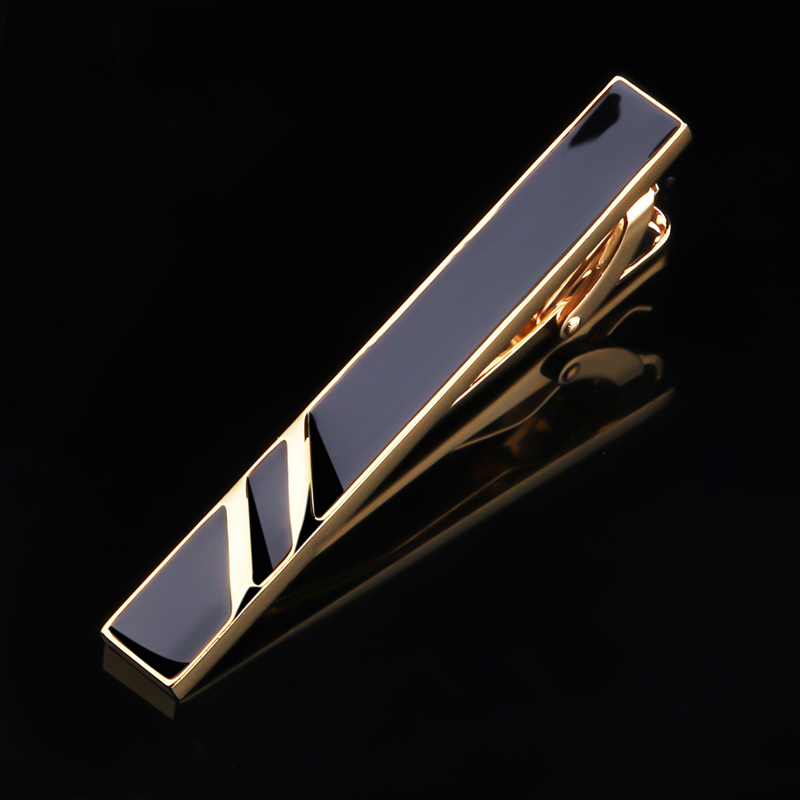 男士金属商务别针水晶领带夹