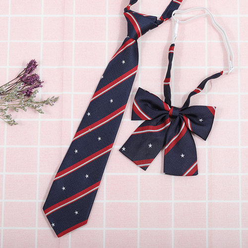 龙安豪色织涤丝韩版格纹领带包邮