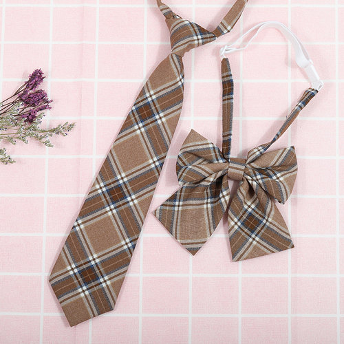 龙安豪色织涤丝韩版格纹领带包邮