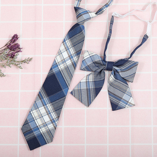 龙安豪色织涤丝韩版格纹领带包邮