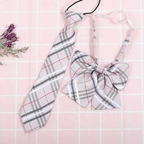 龙安豪色织涤丝韩版格纹领带包邮