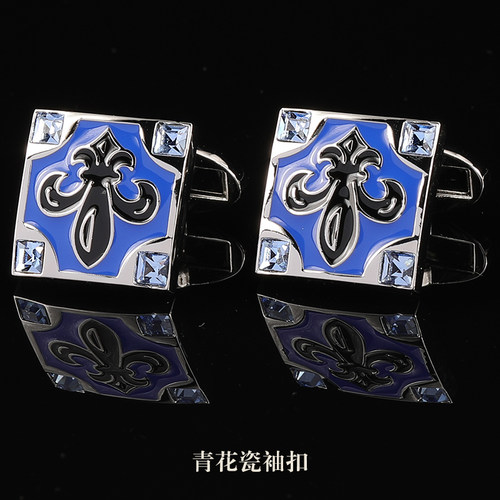 龙安豪合金花纹法式袖扣包邮