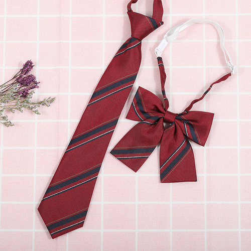 龙安豪色织涤丝韩版条纹领带包邮