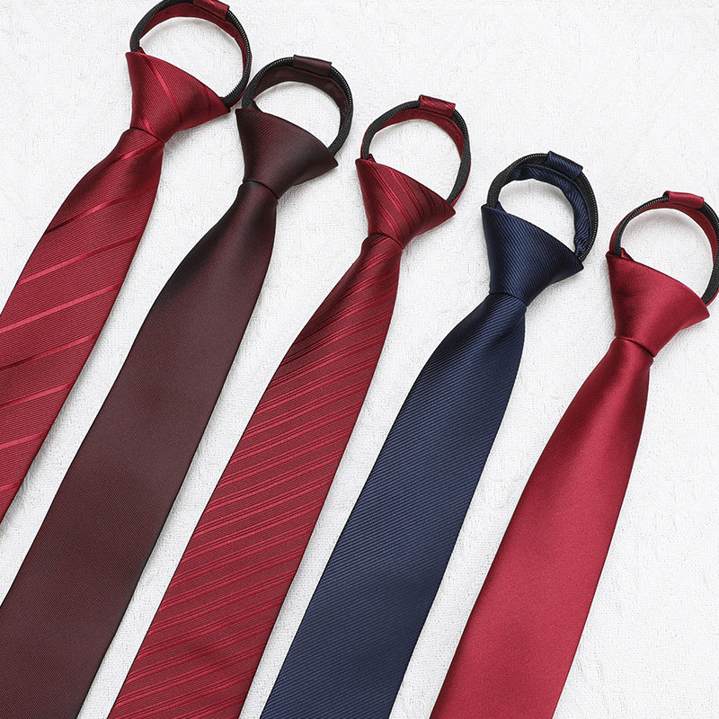 女士领带短款拉链纯色正装窄版学院风懒人免打易拉结职业韩版领带,服饰配件/皮带/帽子/围巾,领带,淘宝优惠券,粉丝福利购,淘宝优惠卷