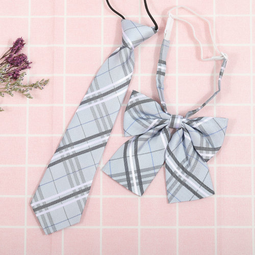 龙安豪色织涤丝韩版格纹领带包邮