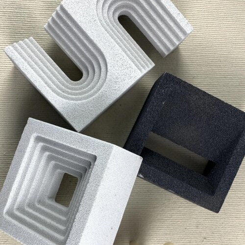 发泡陶瓷定制背景墙隔断轻质防火仿石肌理石膏水泥材质室内外装饰