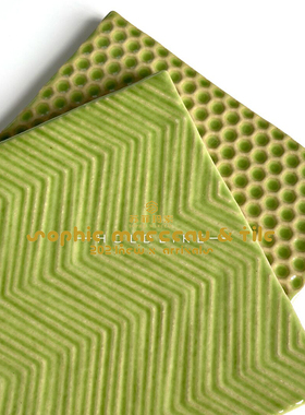 复古绿色手工小方砖 ins北欧厨房北欧卫生间瓷砖网红餐厅吧台墙砖