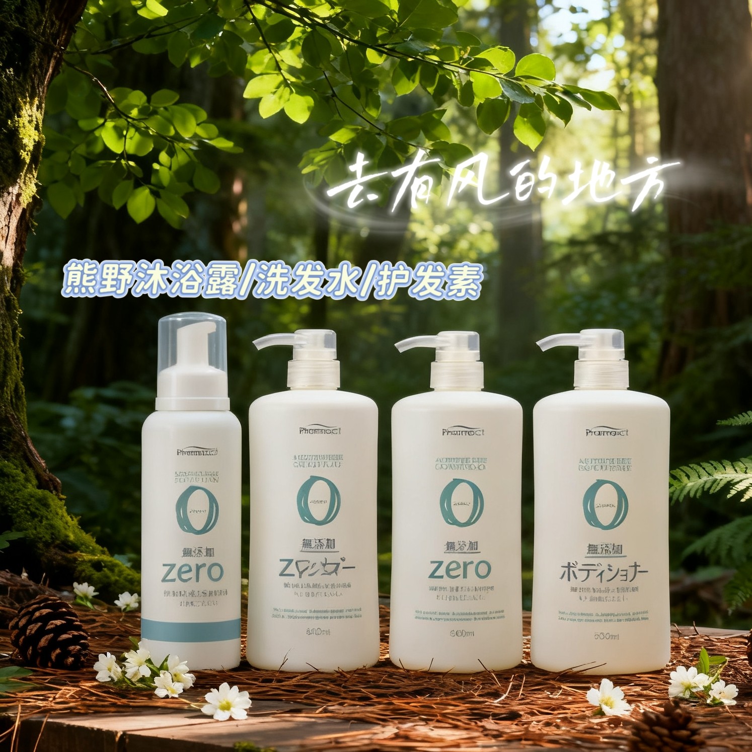 保税仓直发~日本熊野油脂控油防掉发孕妇可敏肌洗发水护发素沐浴