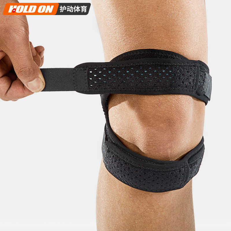 运动硅胶护膝加压透气髌骨带登山跑步健身骑行防护减震半月板