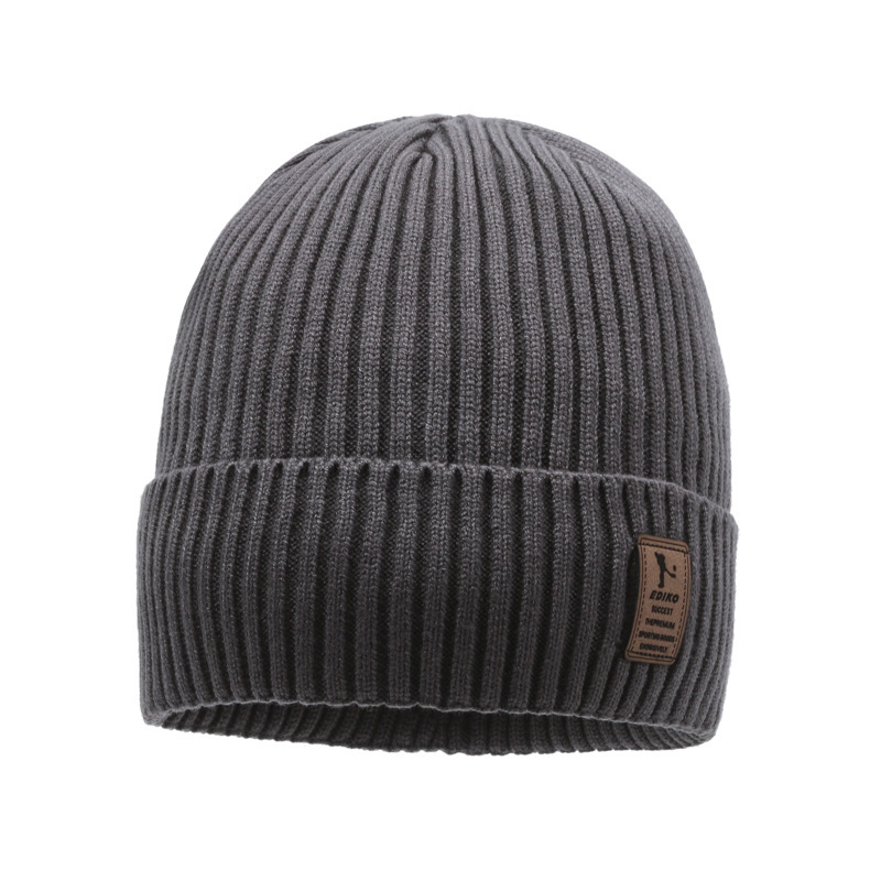 帽子男冬天针织帽加绒加厚保暖毛线帽棉帽冬季骑行防风冷帽头部