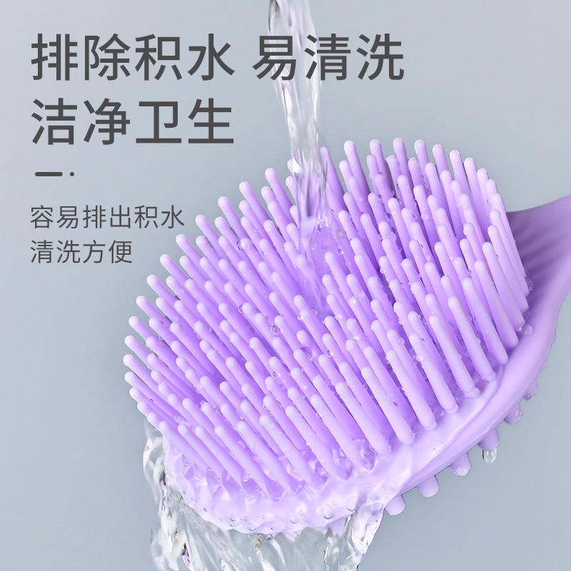 硅胶洗澡刷长柄双面软毛沐浴搓澡按摩刷懒人搓背加厚刷子搓背不求