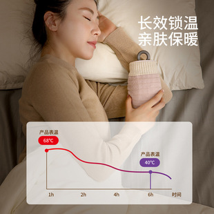 FaSoLa新款暖宝宝暖手宝防爆注水随身热敷肚子硅胶热水袋