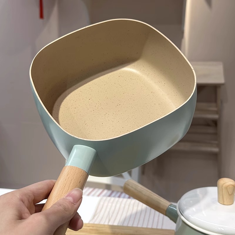 【老板娘自用实用】 方形小奶锅煮奶锅不粘锅螺蛳粉锅煮泡面锅