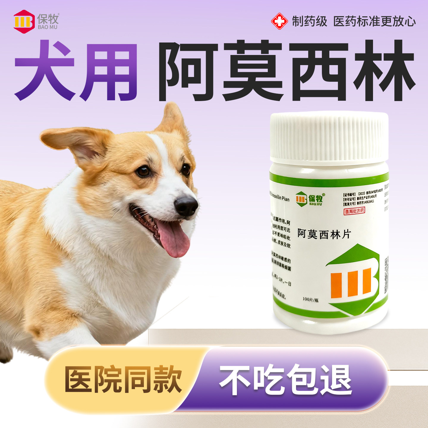 犬用阿莫西林鹦鹉狗狗鸡鸭仓鼠宠物兽用感冒咳嗽消炎抗菌药尿闭症