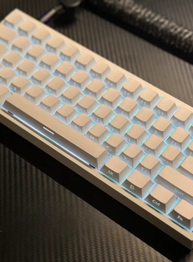 侧刻透光键帽OEM高度PBT材质130键侵染渐变个性适配wooting60he
