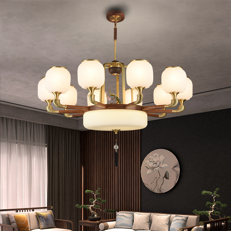 风格卧室吊灯现代新中式