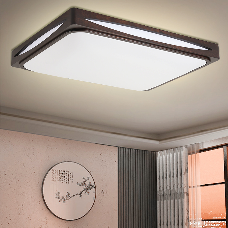 客厅吸顶灯纯木印象新中式