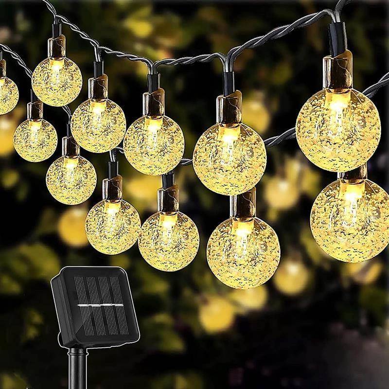 String Light Solar 100 LEDs Fairy Lights Outdoor Garden Wedd