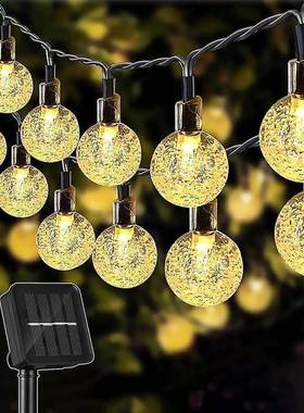 String Light Solar 100 LEDs Fairy Lights Outdoor Garden Wedd