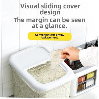 rice storage box, insect-proof rice container, household