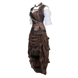 Women Steampunk Corset Dress Pirate Shirt Gothic Corset