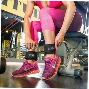 Gym Ankle Strap Padded Weight Leg Training脚环踝绑腿扣race