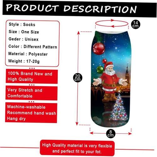 Cotton Christmas Socks Christmas Decorations for Home Xmas G