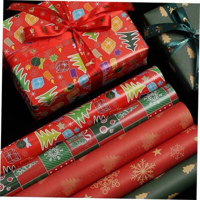 new Christmas Gift Wrapping Paper Gift Bouquet flower 包装纸