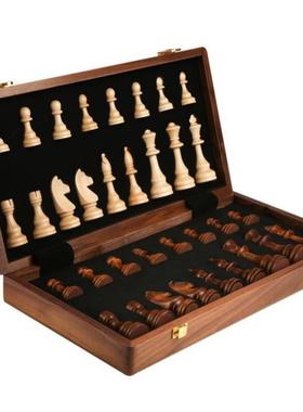 Chess solid wood high gradesuit large folding chessboard棋盘
