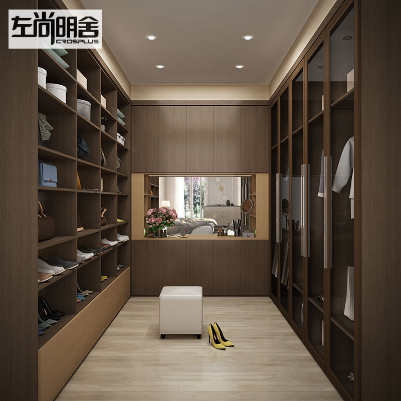 铂耐步入式衣帽间架子砌墙衣柜开放式金属衣帽间柜子衣橱全屋定制_虎窝淘