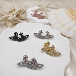 金银玫 彩钻 土星耳环 时尚 259 正白金 A8258 260 大方