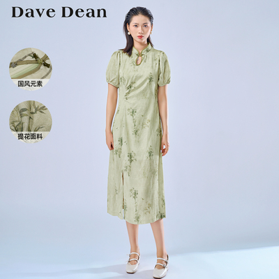 商场同款黛芙迪恩国风修身连衣裙