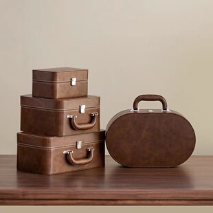 高档皮盒茶具礼品盒商务套装包装盒茶叶普洱茶红茶白茶收纳盒定制