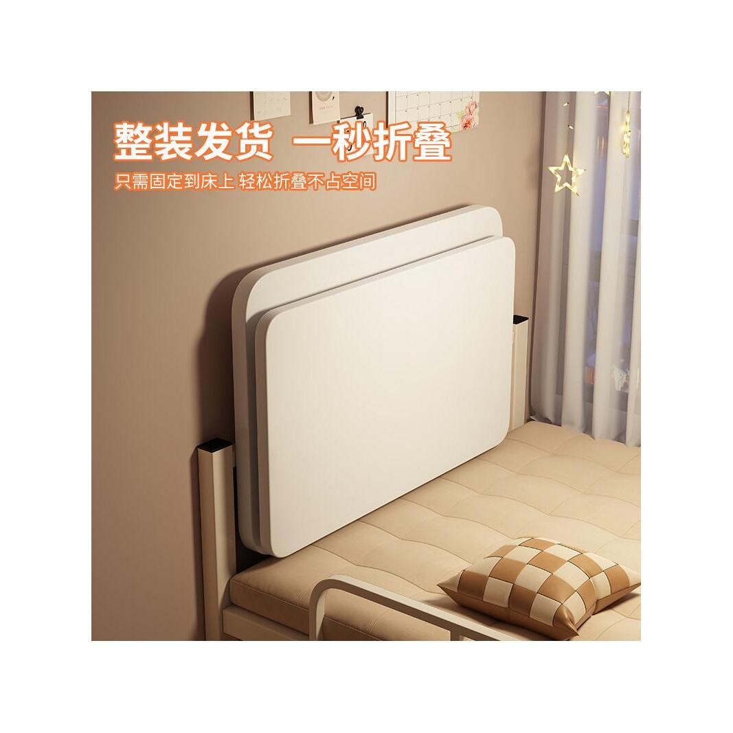 床上桌侧边悬挂式书桌宿舍上下铺学习写字桌可折叠置物架电脑桌子图片
