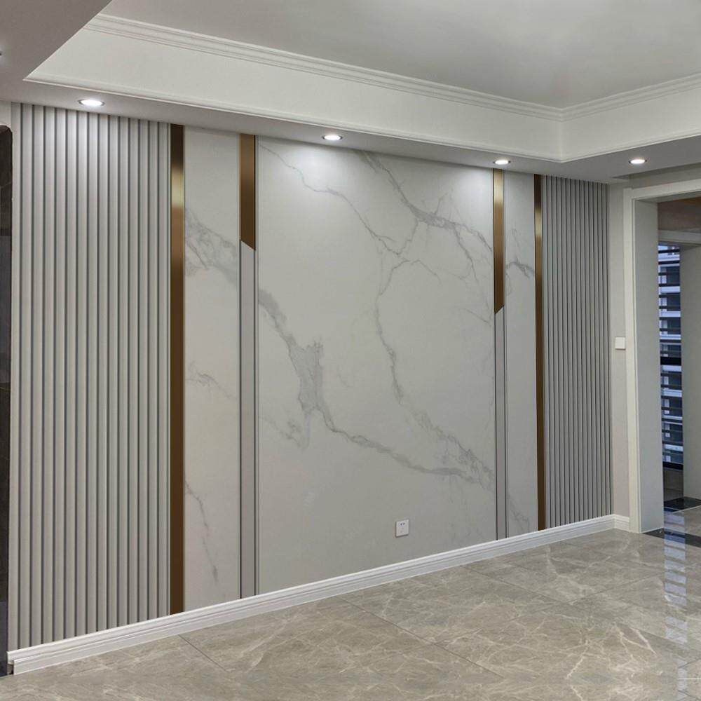 定制现代简约竹木纤维护墙板客厅电视背景墙板立体影视集成墙扣板