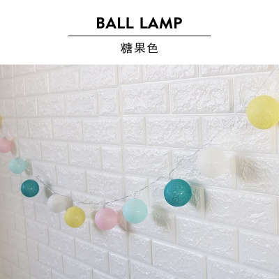 北装用迈led球适饰串端童灯球欧线风棉ins彼房北创灯灯串意儿高