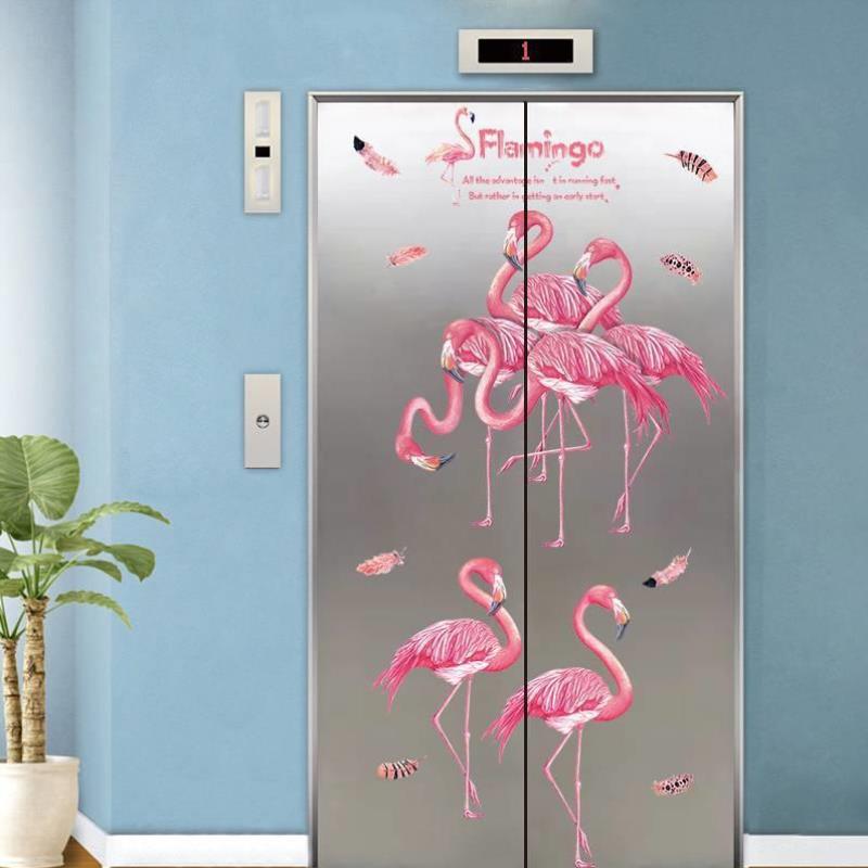 动物卡通纸电梯门装饰贴纸提示房间贴画布置商场个性儿童创意墙贴图片