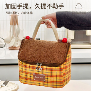 2025冬季新款保温包加厚手提便当包饭盒袋子大容量餐包带饭神器