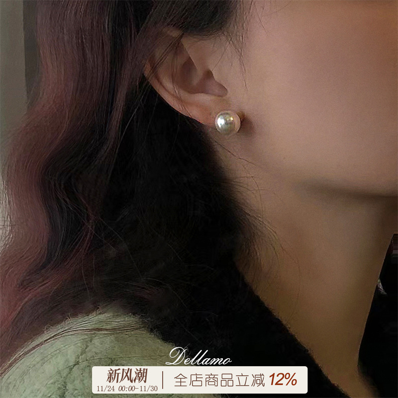 百搭春夏新款珍珠耳饰