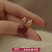 dellamo原创钉子耳环女独特耳饰小众设计高级感耳钉春夏通勤耳夹