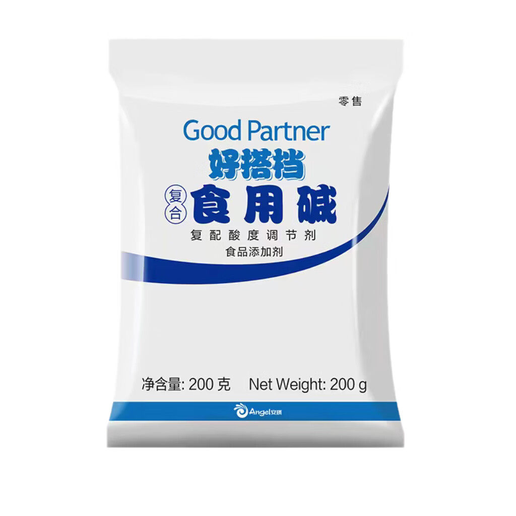安琪好搭档食用碱200g/复配酸度调节剂食品添加剂 烘焙家用嫩肉原