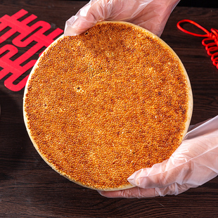 中秋大月饼芝麻饼400g/个 黄石港饼老式黑芝麻冰糖馅团圆酒席
