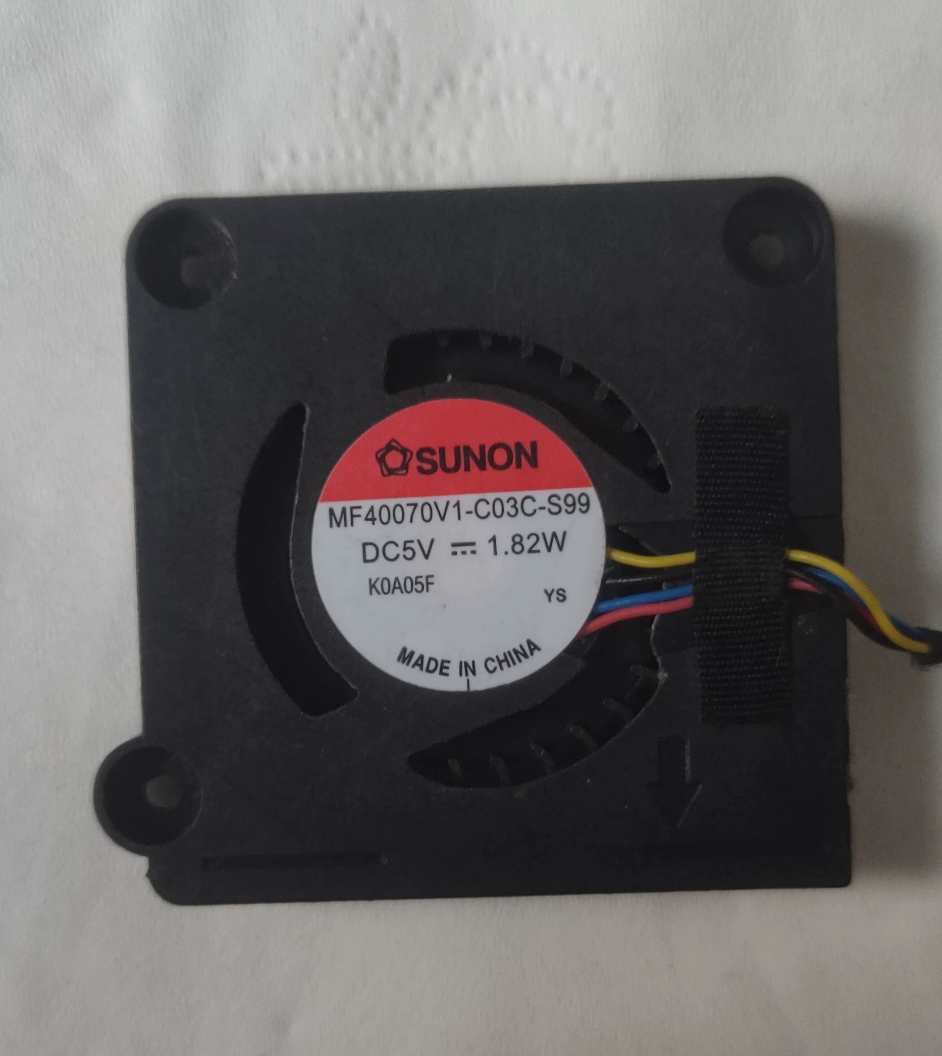 建准SUNON MF40070V1-C03C-S99 5V 1.82W 4厘米 4007笔记本风扇